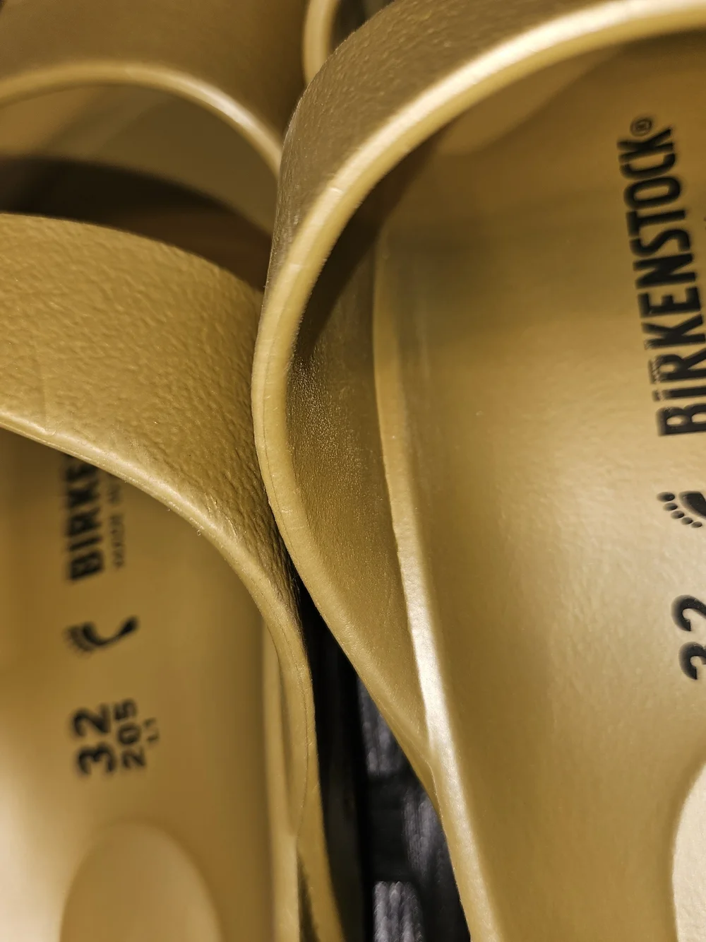 Birkenstock Kids Two-Strap Sandal in Gold